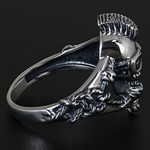 Мужские Кольца Серебро Без вставок