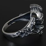Мужские Кольца Серебро Без вставок