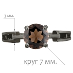 Женские Кольца Серебро Камень натуральный Раухтопаз