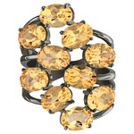 Женские Кольца Серебро Камень натуральный Цитрин