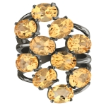 Женские Кольца Серебро Камень натуральный Цитрин