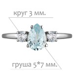 Женские Кольца Серебро Камень натуральный