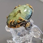 Женские Кольца Серебро Камень натуральный Бирюза