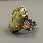 Женские Кольца Серебро Камень натуральный Бирюза