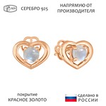 Женские Серьги Серебро Камень натуральный Лунный камень