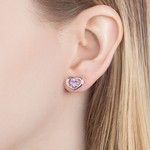 Женские Серьги Серебро Камень натуральный Аметист