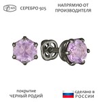 Женские Серьги Серебро Камень натуральный Аметист