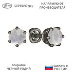 Женские Серьги Серебро Камень натуральный Лунный камень