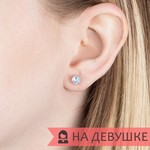 Женские Серьги Серебро Камень натуральный Топаз