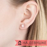 Женские Серьги Серебро Камень натуральный