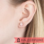 Женские Серьги Серебро Камень натуральный
