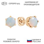 Женские Серьги Серебро Камень натуральный Опал