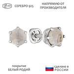 Женские Серьги Серебро Камень натуральный Лунный камень