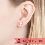 Женские Серьги Серебро Камень натуральный Опал