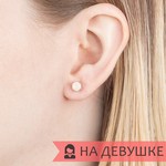 Женские Серьги Серебро Камень натуральный Опал