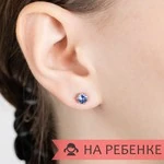 Женские Серьги Серебро Камень натуральный Танзанит