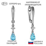 Женские Серьги Серебро Камень натуральный Топаз