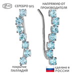 Женские Серьги Серебро Камень натуральный Топаз