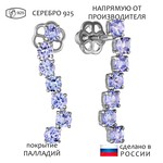 Женские Серьги Серебро Камень натуральный Танзанит