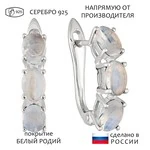 Женские Серьги Серебро Камень натуральный Лунный камень