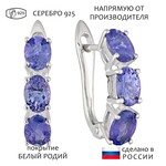 Женские Серьги Серебро Камень натуральный Танзанит