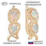 Женские Серьги Серебро Камень натуральный Опал