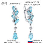 Женские Серьги Серебро Камень натуральный Топаз