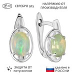 Женские Серьги Серебро Камень натуральный Опал