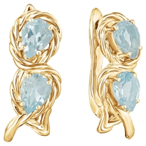 Женские Серьги Серебро Камень натуральный Топаз