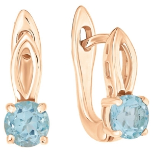 Женские Серьги Серебро Камень натуральный Топаз