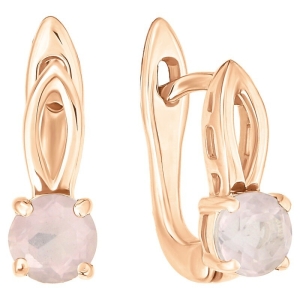 Женские Серьги Серебро Камень натуральный Кварц