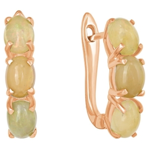 Женские Серьги Серебро Камень натуральный Опал