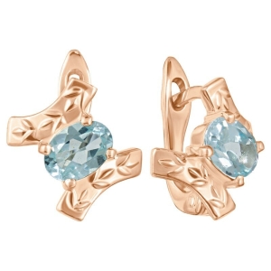 Женские Серьги Серебро Камень натуральный Топаз