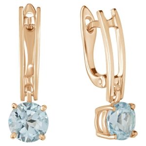 Женские Серьги Серебро Камень натуральный Топаз