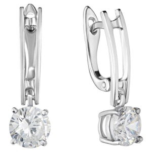 Женские Серьги Серебро Камень искусственный Нанокристалл