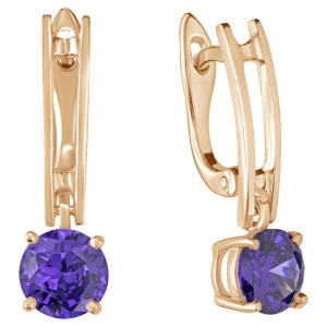 Женские Серьги Серебро Камень искусственный Нанокристалл