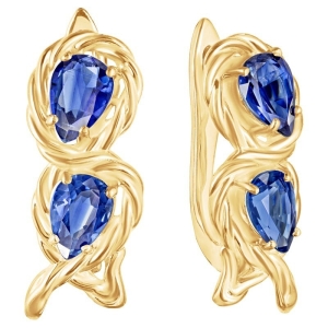 Женские Серьги Серебро Камень натуральный Кианит