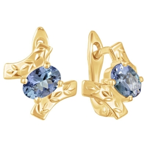 Женские Серьги Серебро Камень натуральный Танзанит