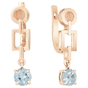 Женские Серьги Серебро Камень натуральный Топаз