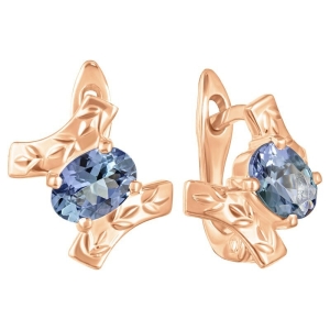 Женские Серьги Серебро Камень натуральный Танзанит