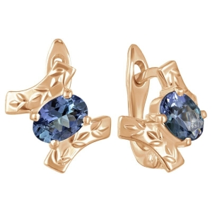 Женские Серьги Серебро Камень натуральный Танзанит