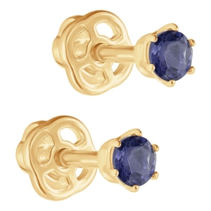 Женские Серьги Серебро Камень натуральный Иолит