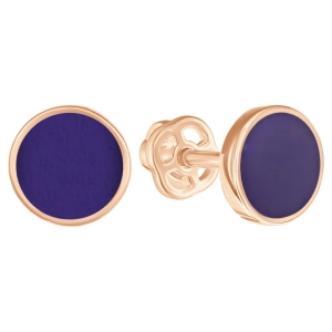 Женские Серьги Серебро Эмаль холодная Иолит