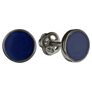 Женские Серьги Серебро Эмаль холодная