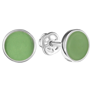 Женские Серьги Серебро Эмаль холодная