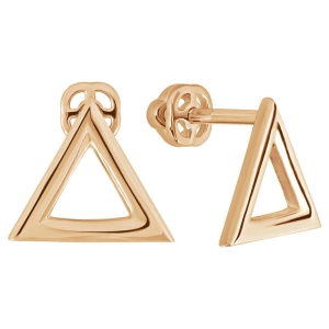 Женские Серьги Серебро Без вставок Розовый кварц