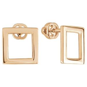 Женские Серьги Серебро Без вставок Розовый кварц