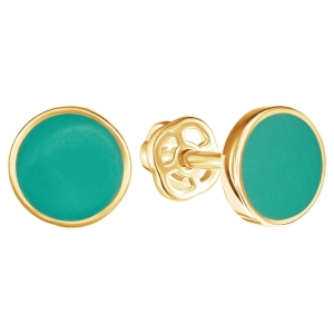 Женские Серьги Серебро Эмаль холодная