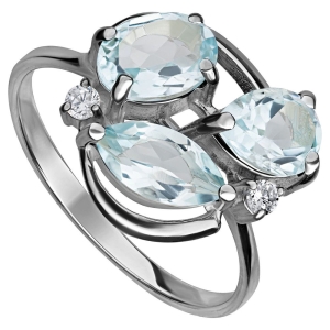 Женские Кольца Серебро Камень натуральный Топаз