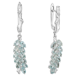 Женские Серьги Серебро Камень натуральный Топаз